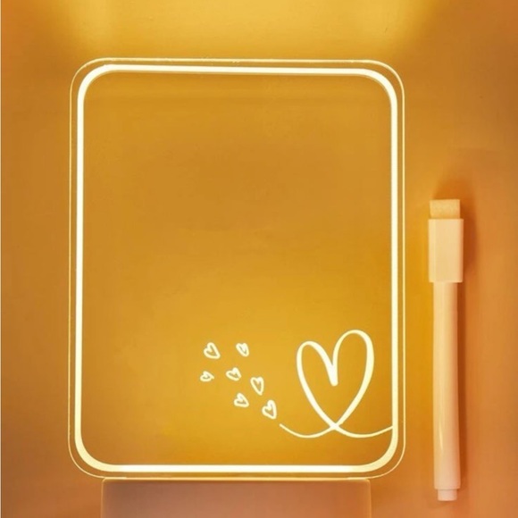 LED Writable Display Light Up Board with Marker- Home Decor Valentines Day Decor - Picture 4 of 11